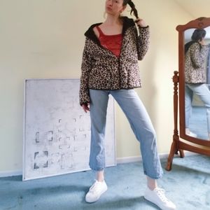 Super cool two face cheetah print fleece